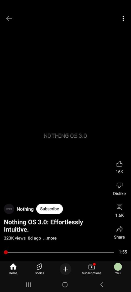 YouTube Play something FAB