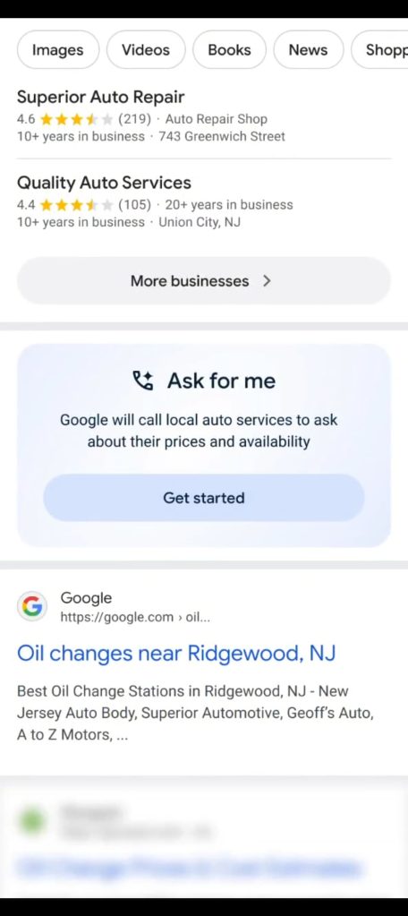 Google Ask for me