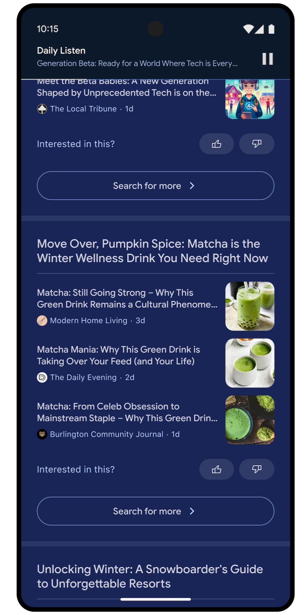 Google ‘Daily Listen’ is a personalized podcast based on Discover