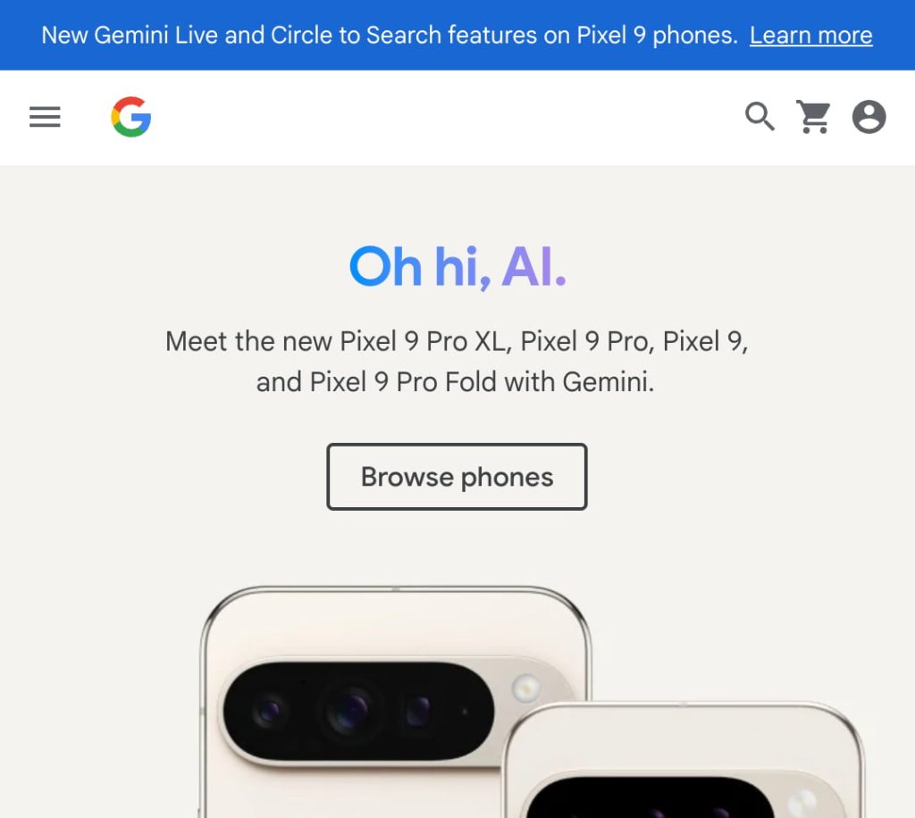 Google promotes new Gemini Live, AI features coming to Pixel 9
