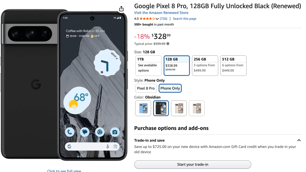 pixel 8 pro is a steal at under $335