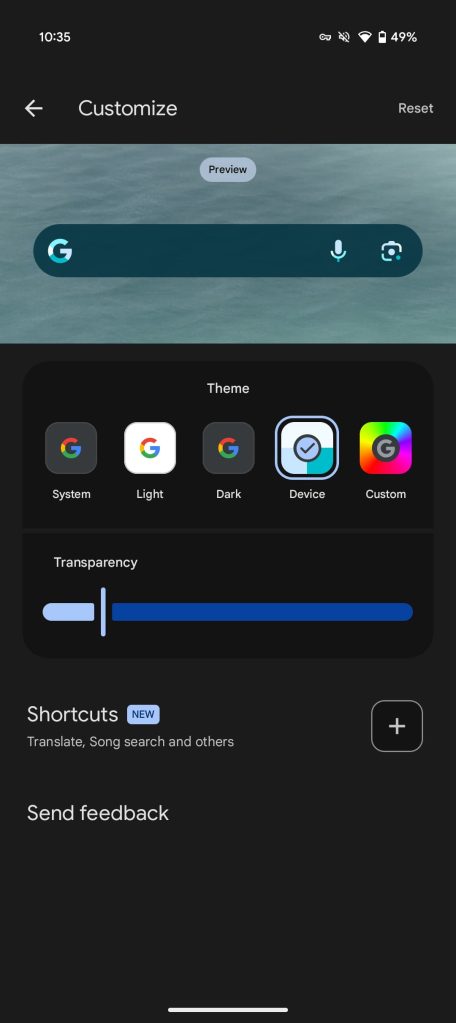 Google Search widget now lets you set a shortcut on Android