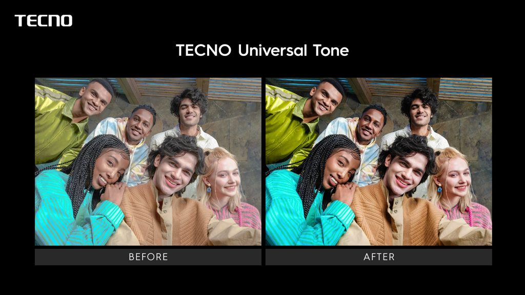 Tecno Real Tone - Différents types de peau