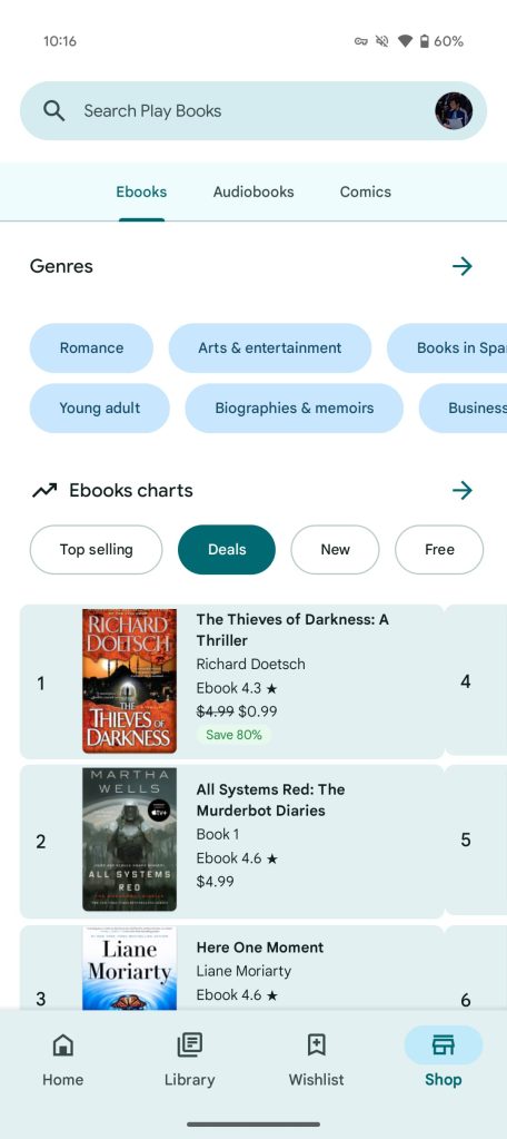 Google updates Play Books with Dynamic Color on Android