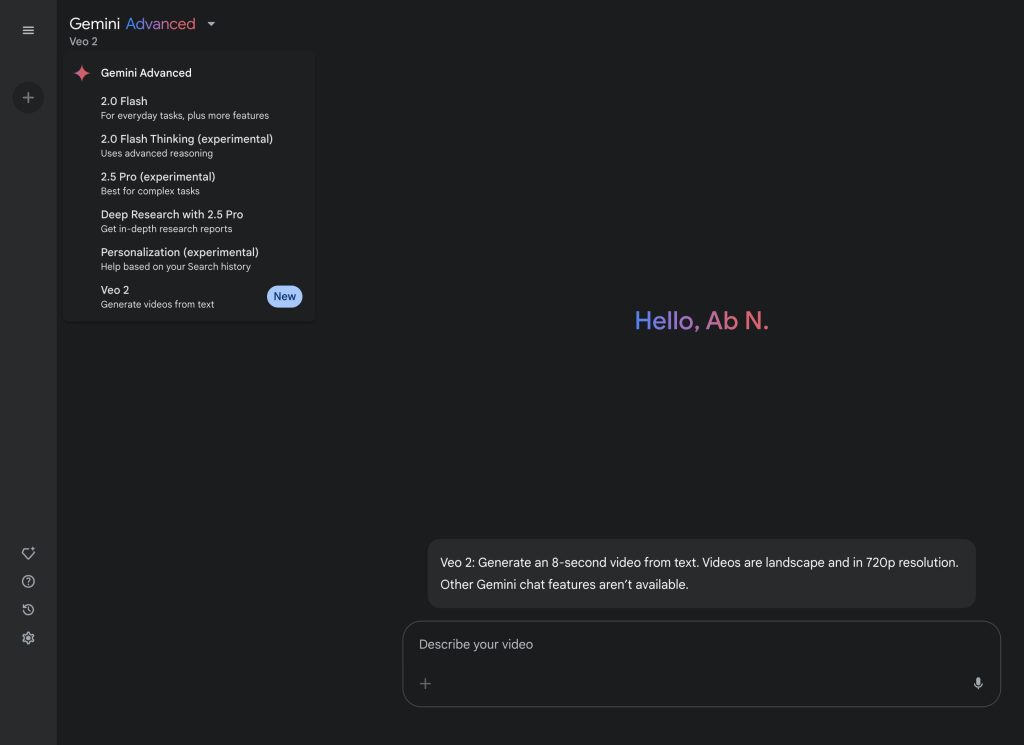 Gemini App Rolling Out Veo 2 Video Generation For Advanced Users