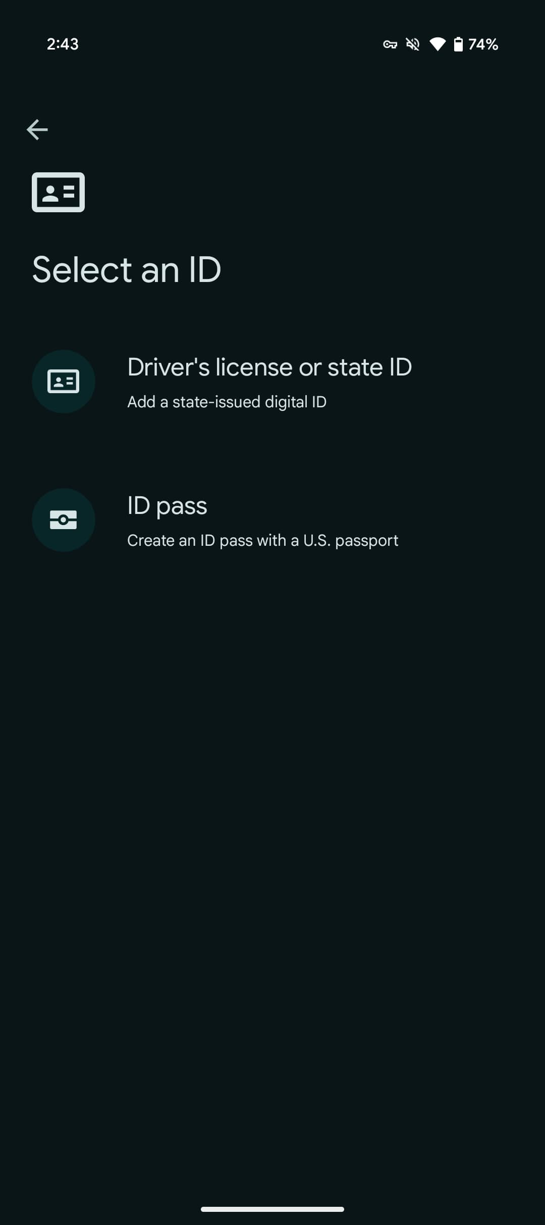 Google Wallet state IDs