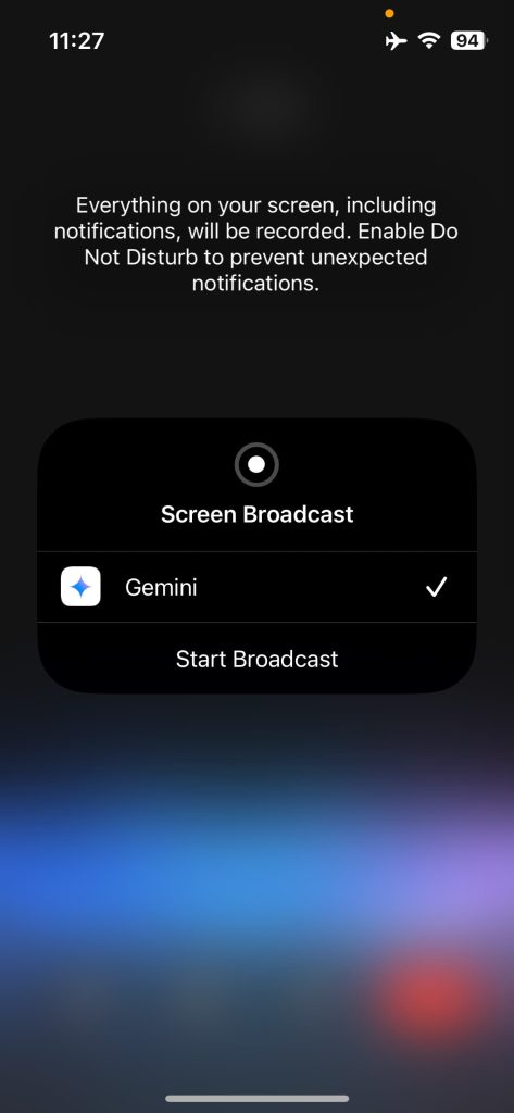 Gemini Live camera and screen sharing rolling out to iPhone