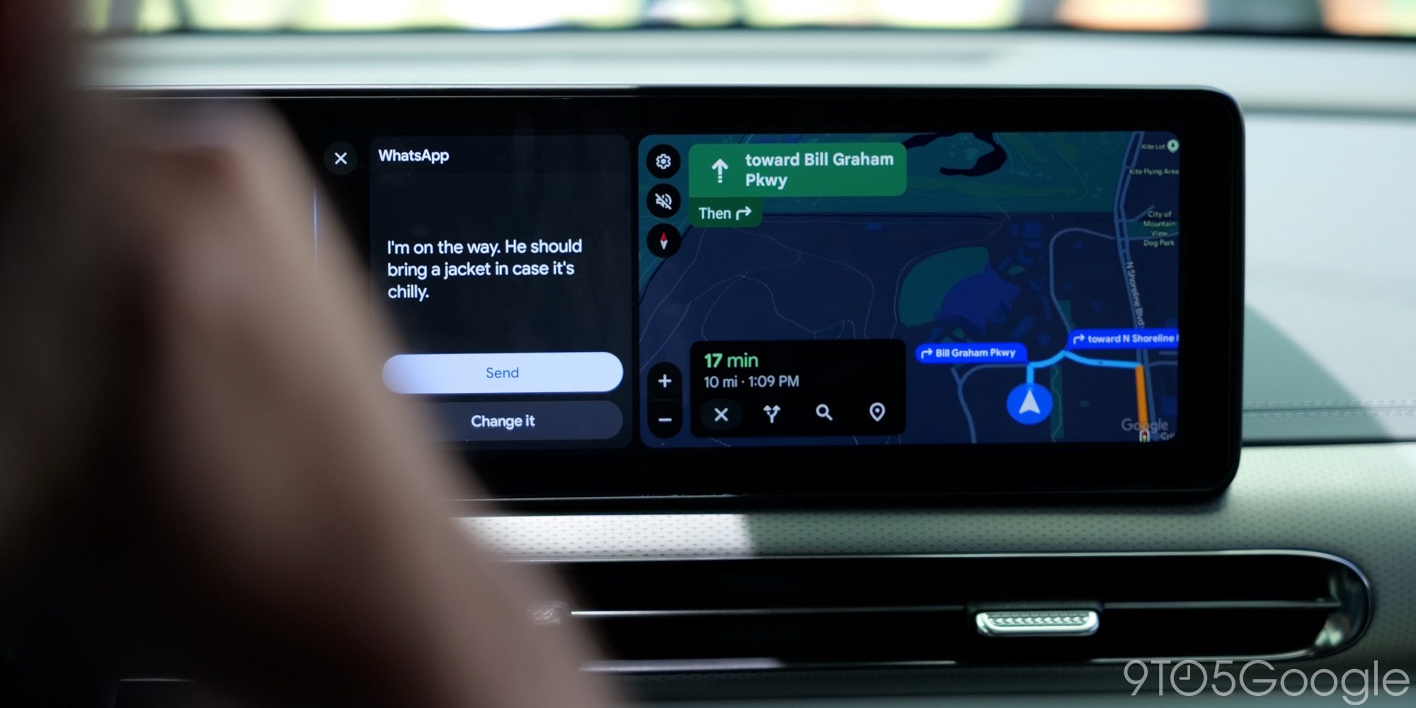 Google Карты на Android Auto теперь отображают более крупные метки улиц на вашем маршруте [Галерея]