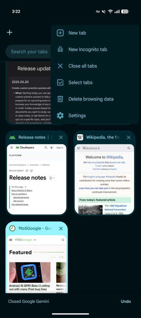 Chrome 137 for Android rolling out rounded menu corners