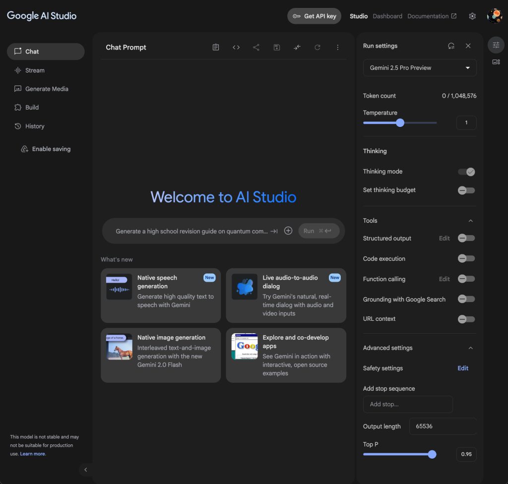 Google AI Studio tăng giới hạn truy vấn và t…