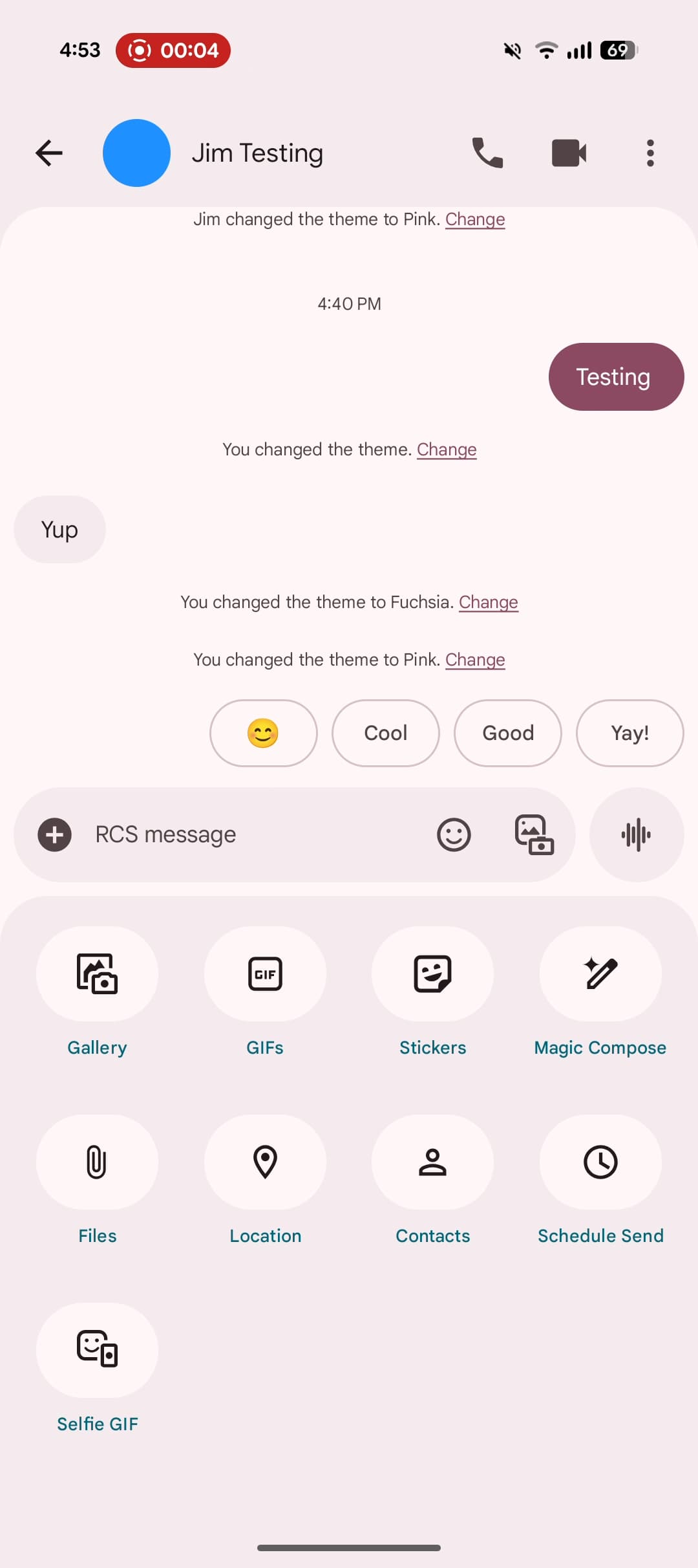 Google Messages Expressive redesign