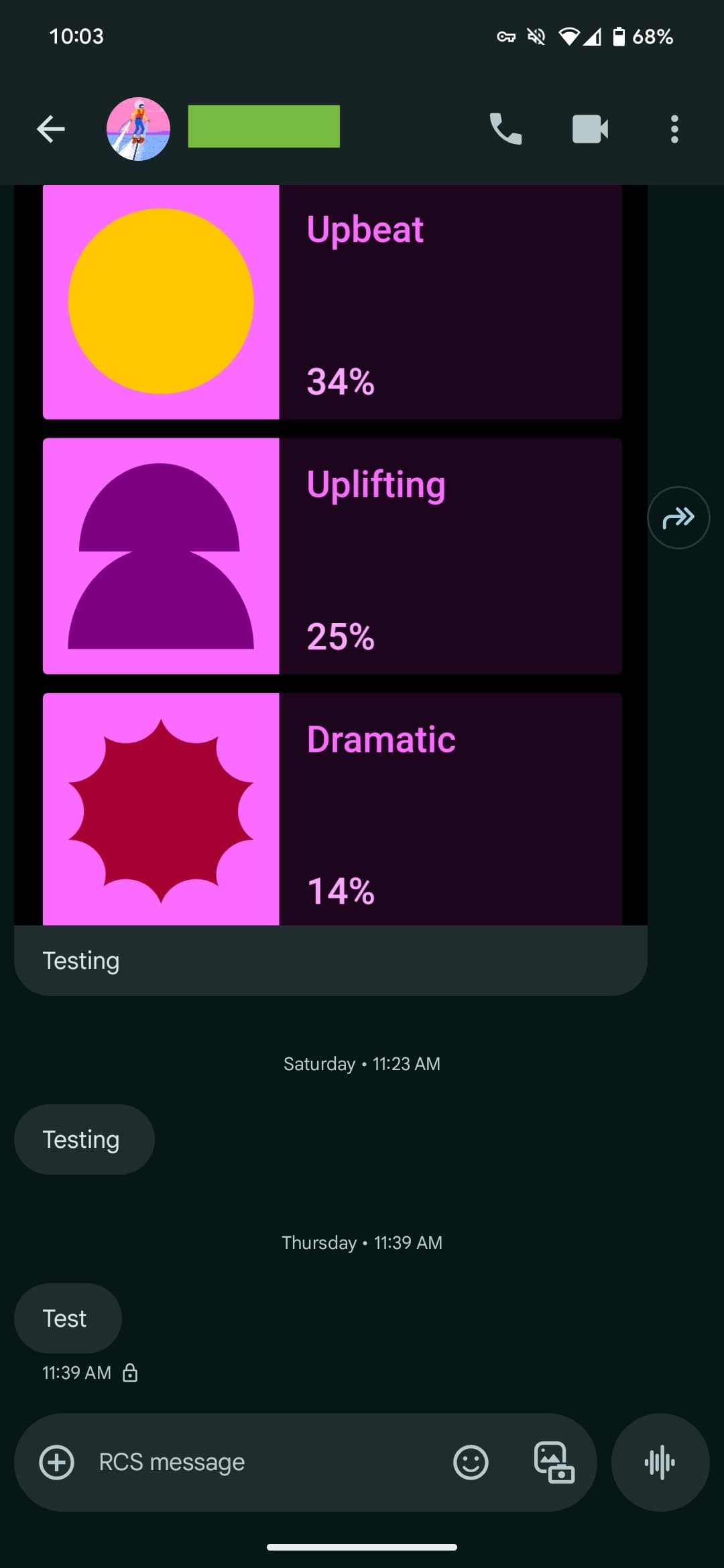 Google Messages share crash
