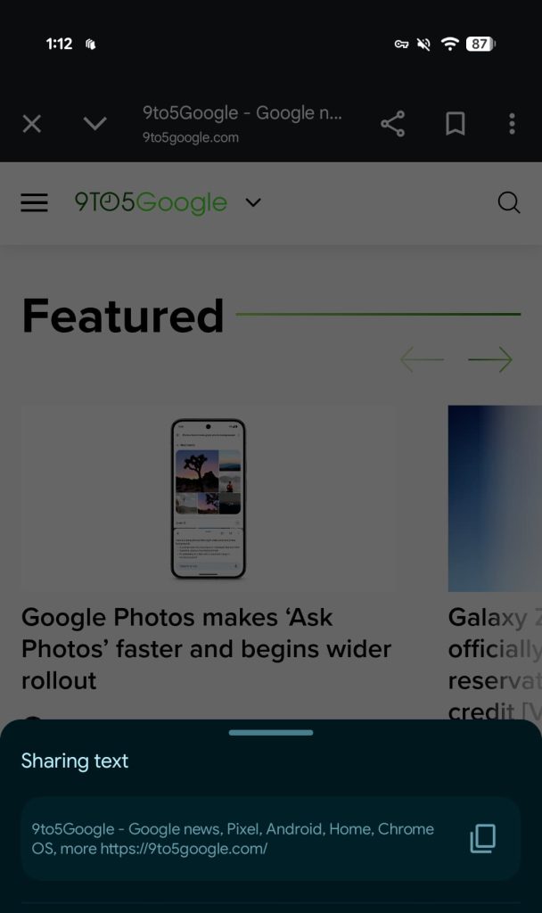 Google app link shortener