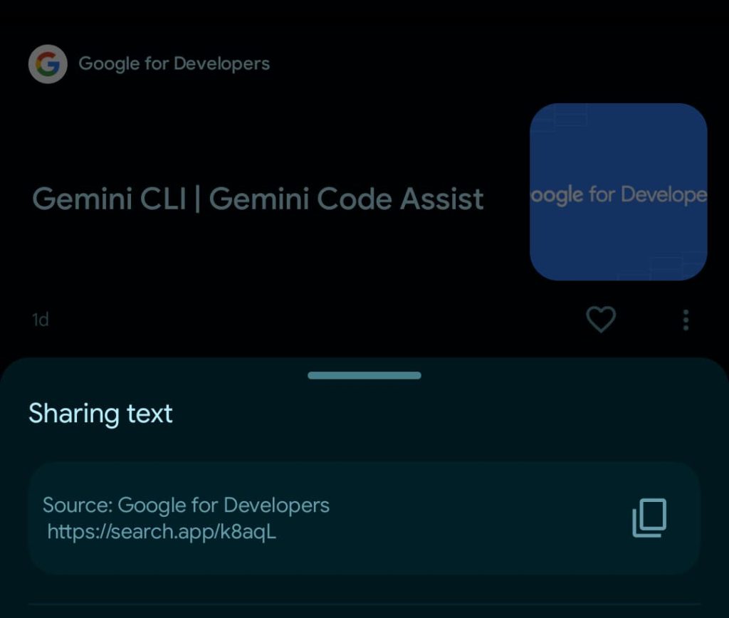 Google app link shortener