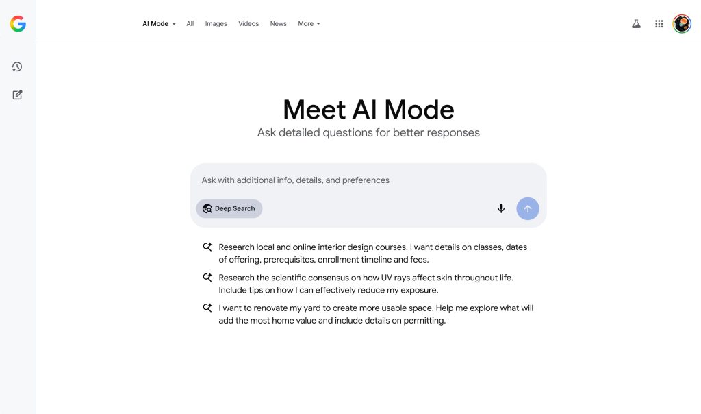 It’s wild how similar Google AI Mode and Gemini are right now