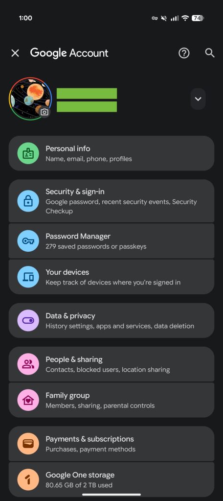 Google Account gets Material 3 Expressive redesign on Android
