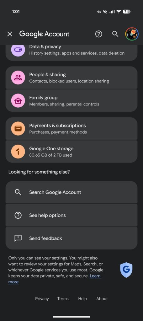Google Account gets Material 3 Expressive redesign on Android