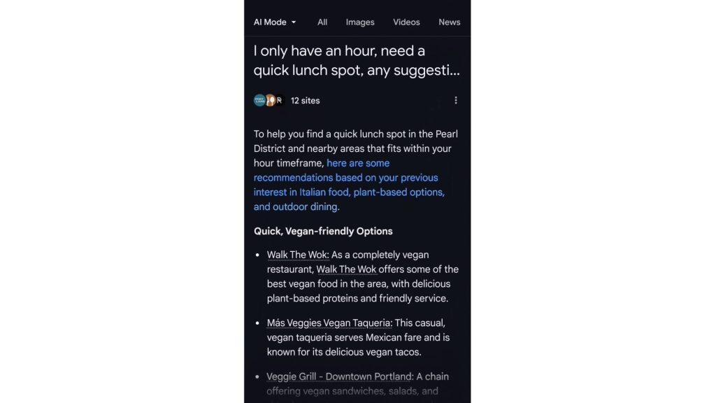 Google AI Mode adding 180 countries, agentic restaurant finder