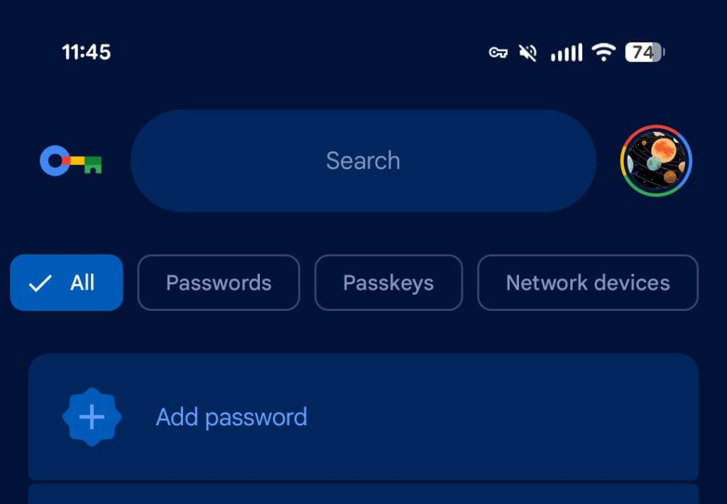 Google Password Manager Expressif