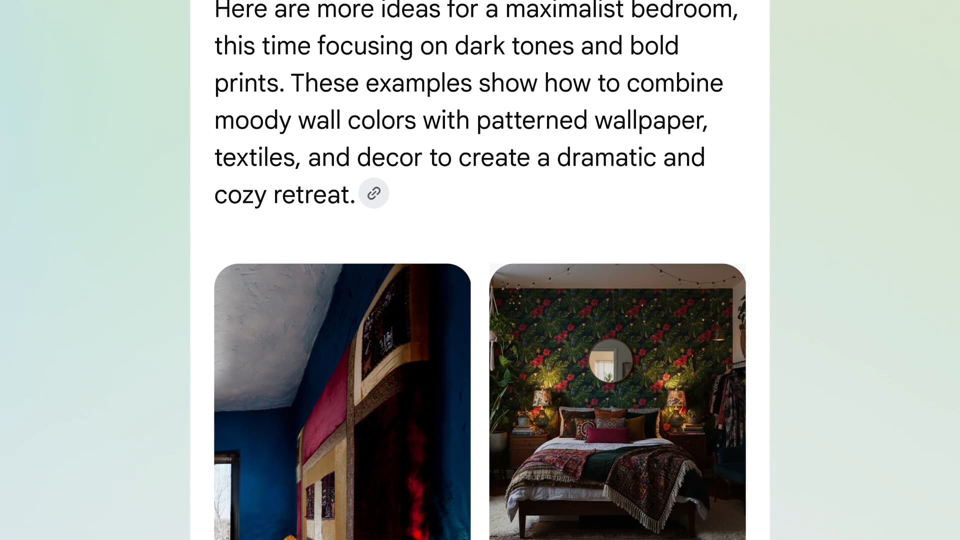 Google AI Mode visual