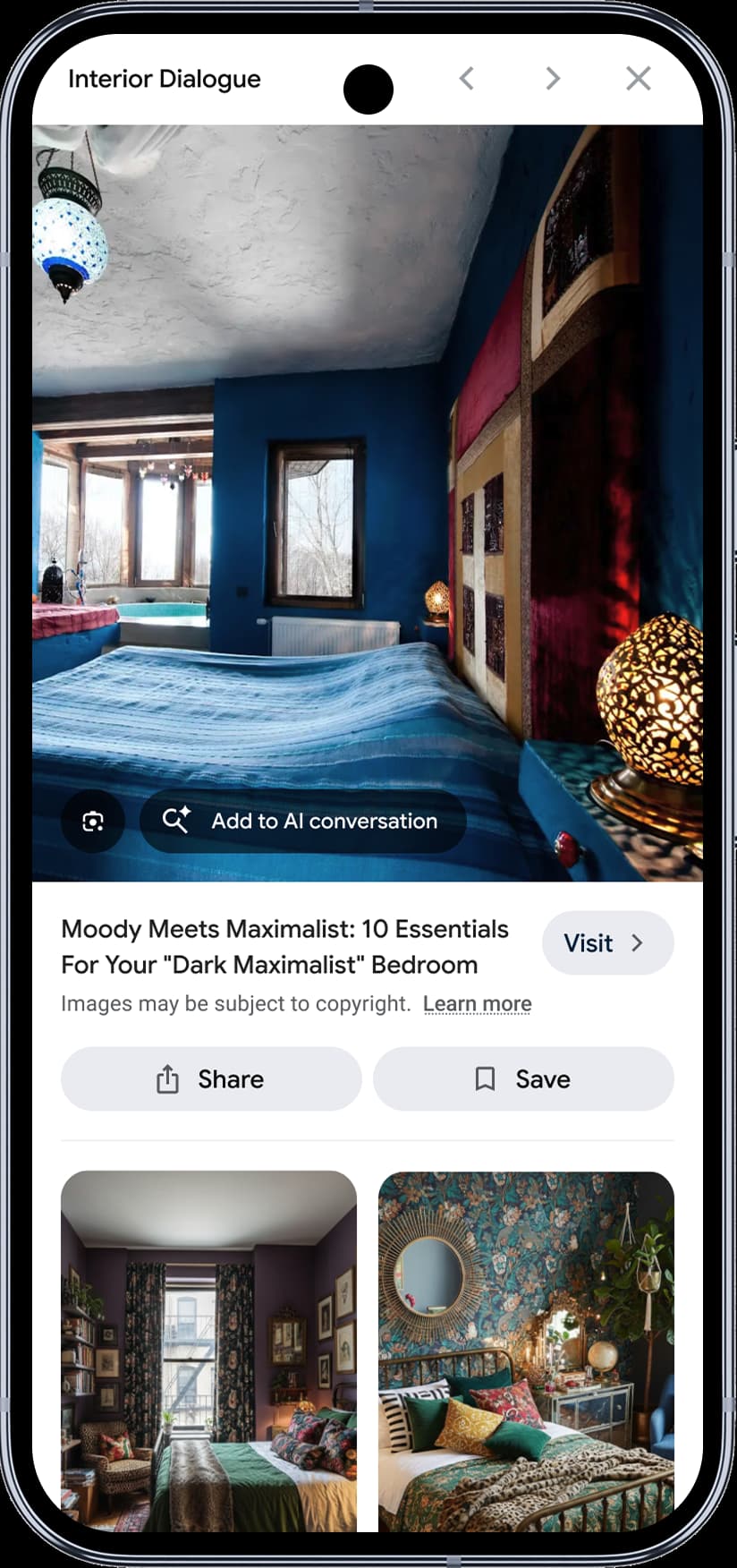 Google AI Mode visual