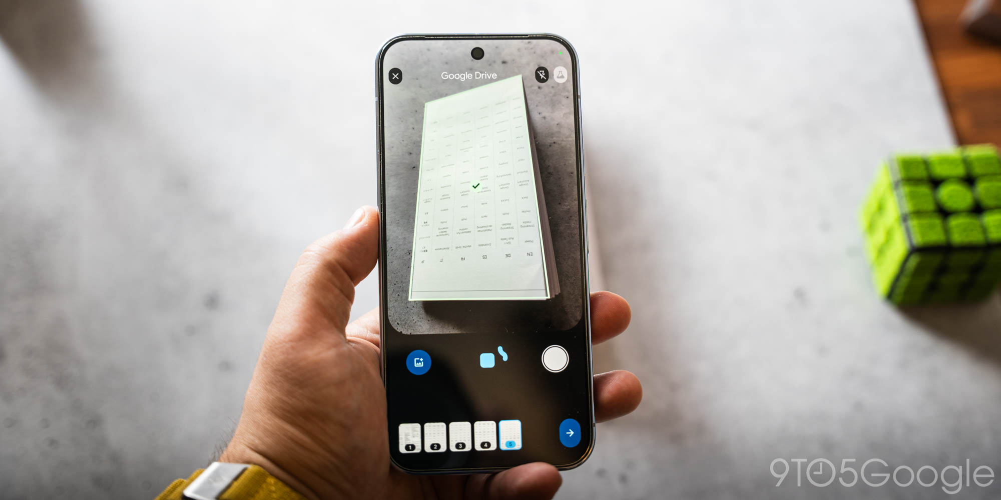 Google Drive rolling out powerful document scanner redesign for higher-end Android devices