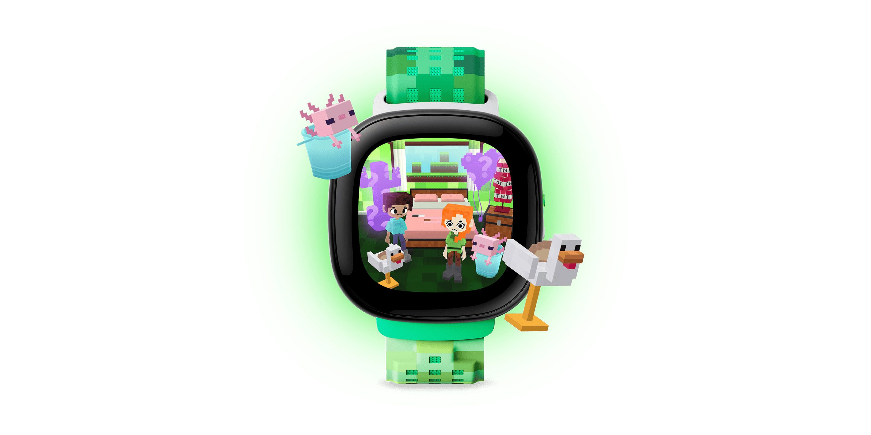 Google выпускает новые ремешки для Fitbit Ace LTE, включая один в стиле Minecraft [Галерея]