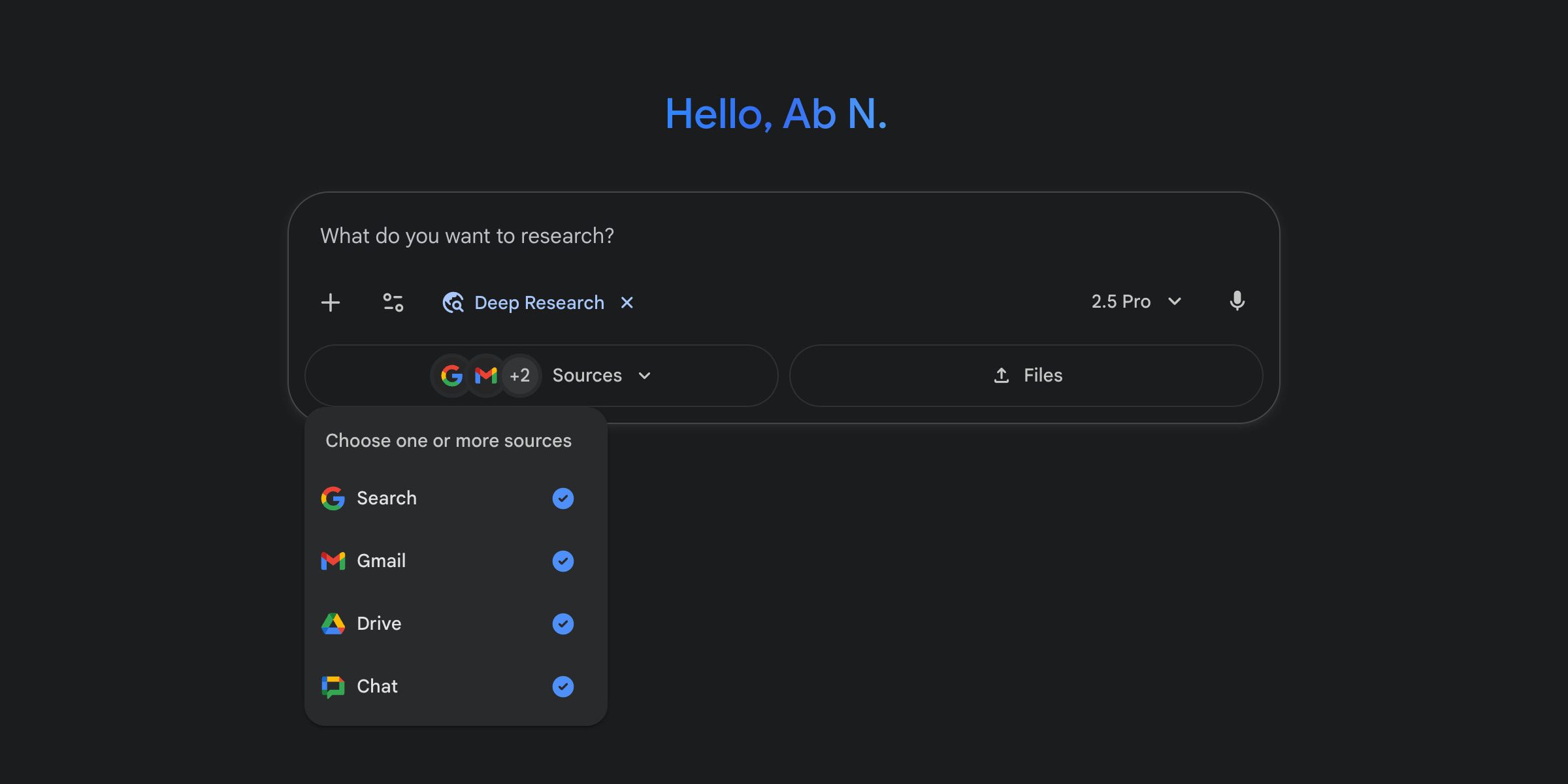 Gemini Deep Research сможет анализировать вашу электронную почту Gmail и Google Диск