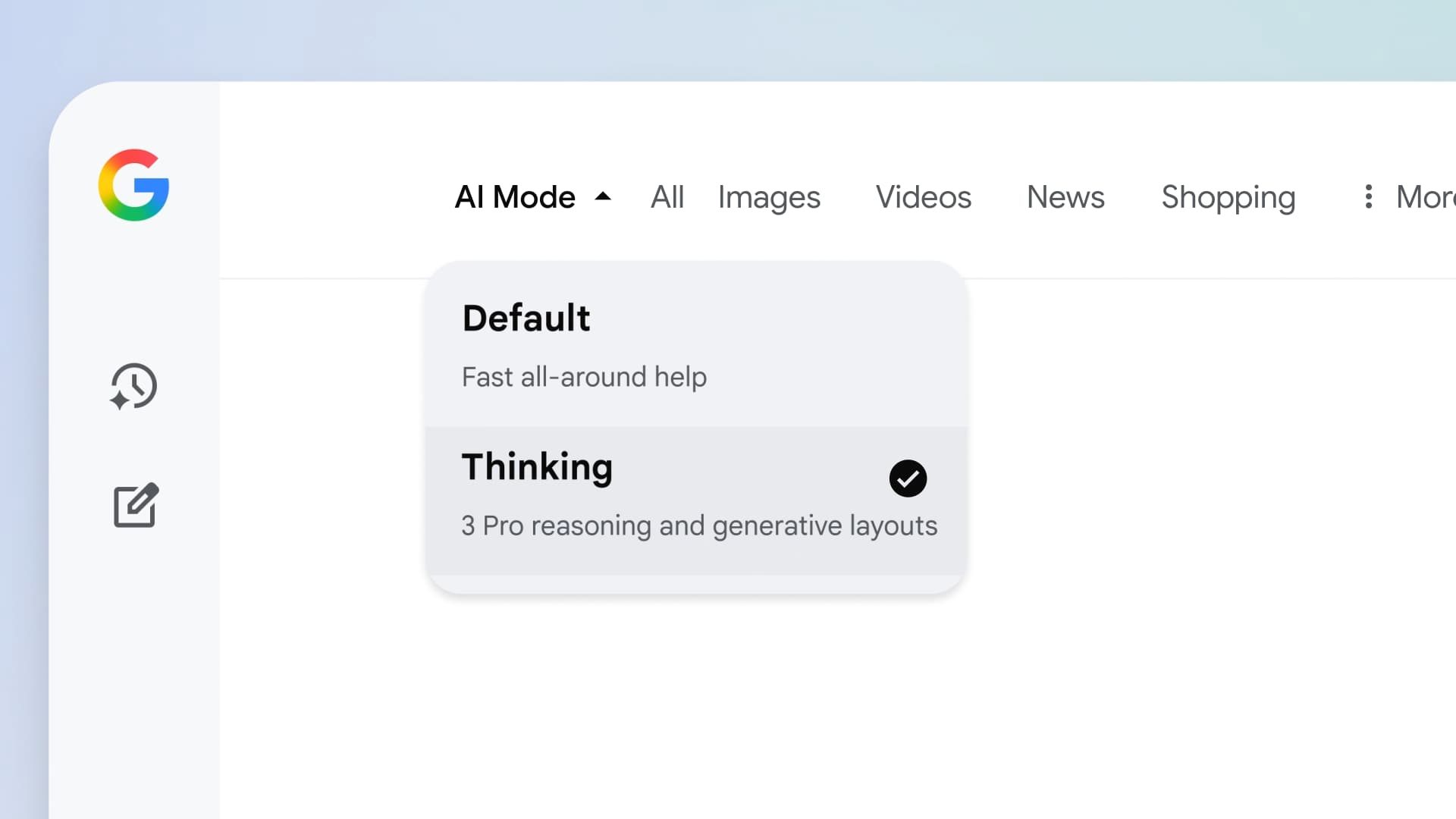 Google Поиск добавит плавный переход от AI Overviews к AI Mode