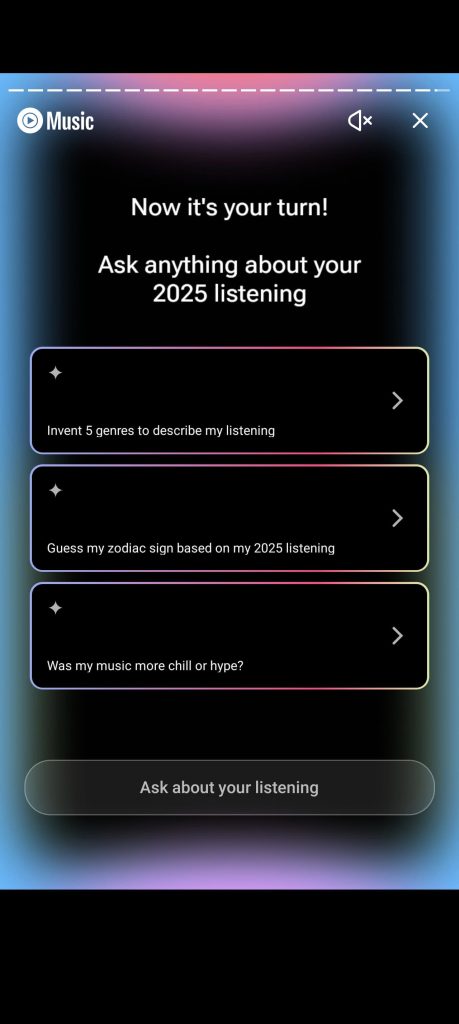 YouTube Music rolling out 2025 Recap with 'Ask about your year'