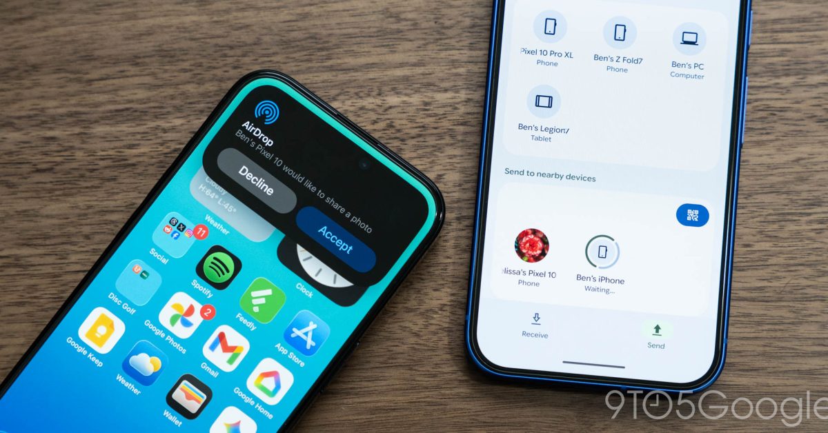These Android phones support AirDrop sharing with iPhone and Mac