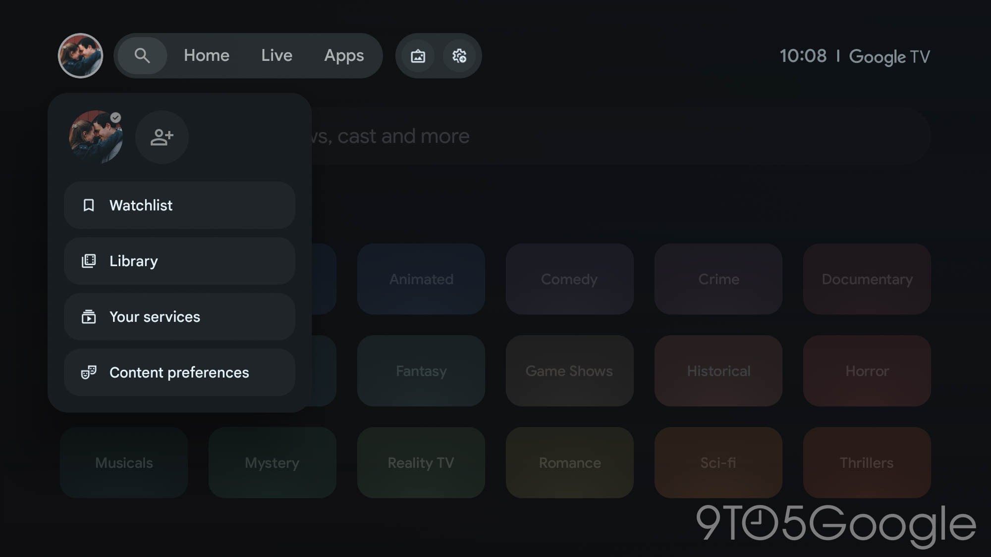 Google TV homescreen redesign more widely rolling out