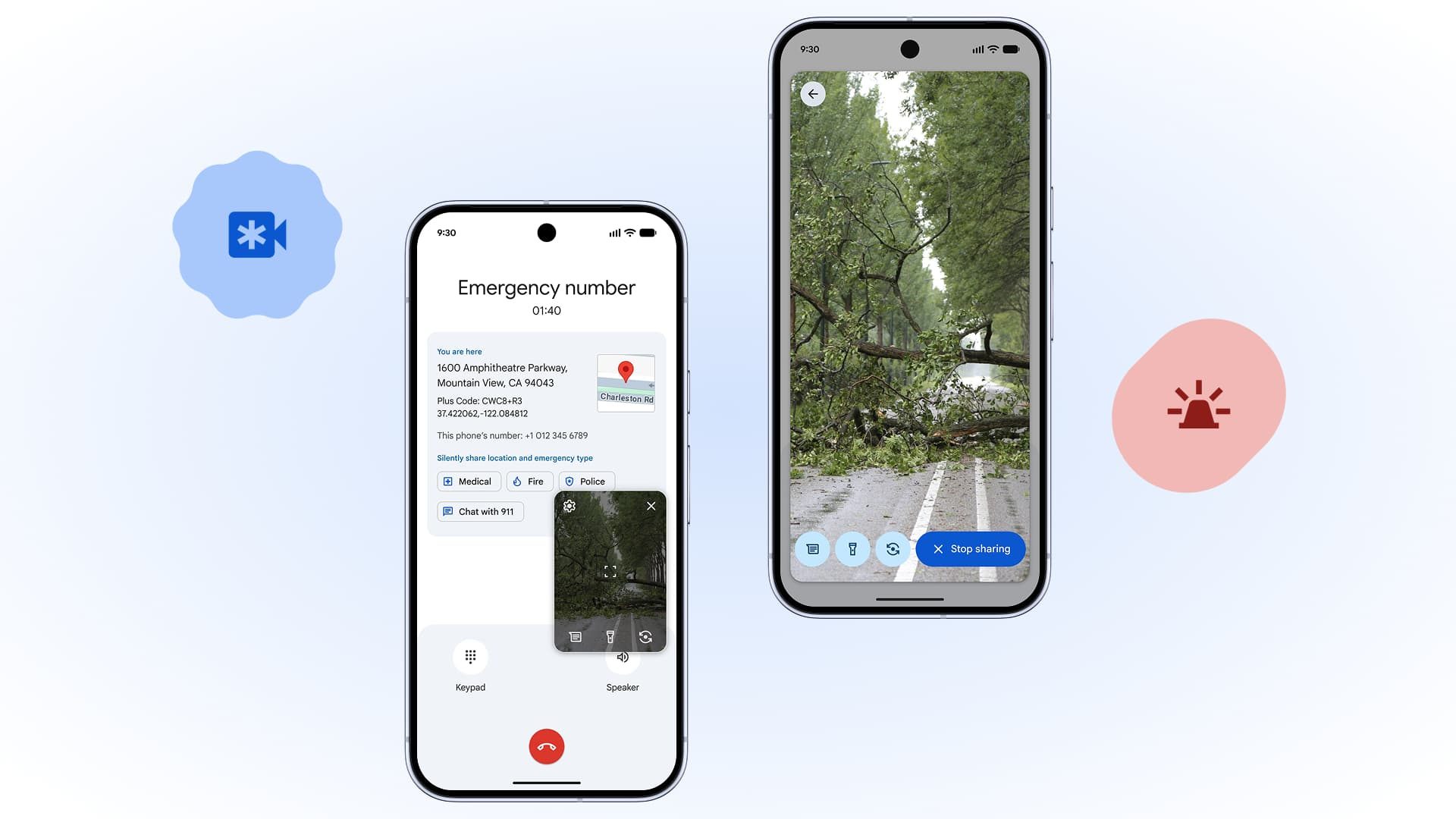 Google запускает функцию Android Emergency Live Video