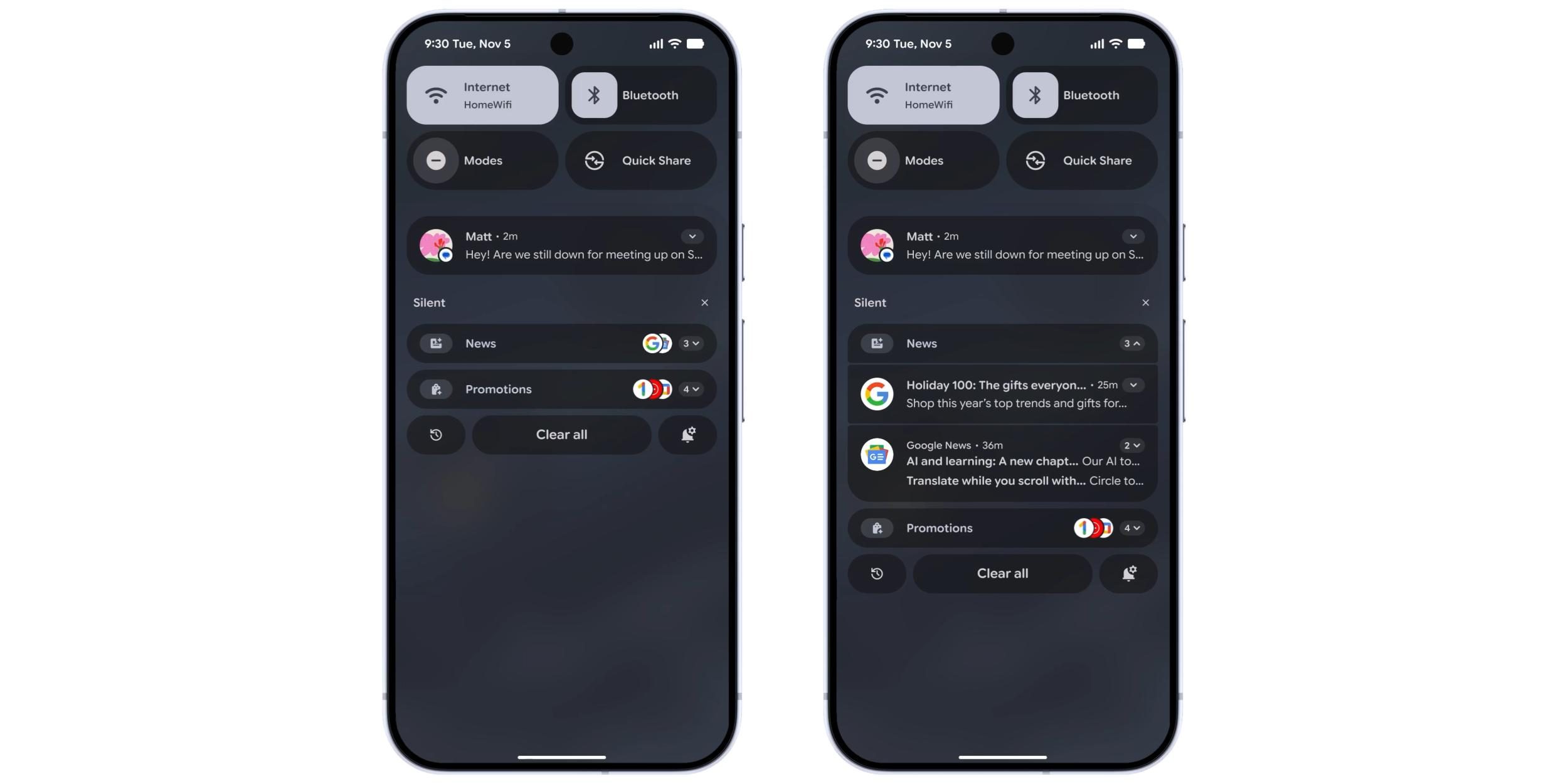 Google внедряет «Органайзер уведомлений» на Pixel
