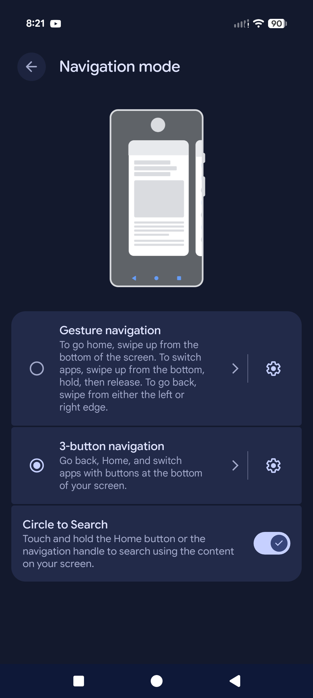 Google Pixel adds Samsung navigation buttons in Android 16 beta