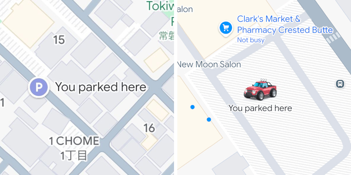 Google Maps parking location now automatically saves on iOS, adds custom icons