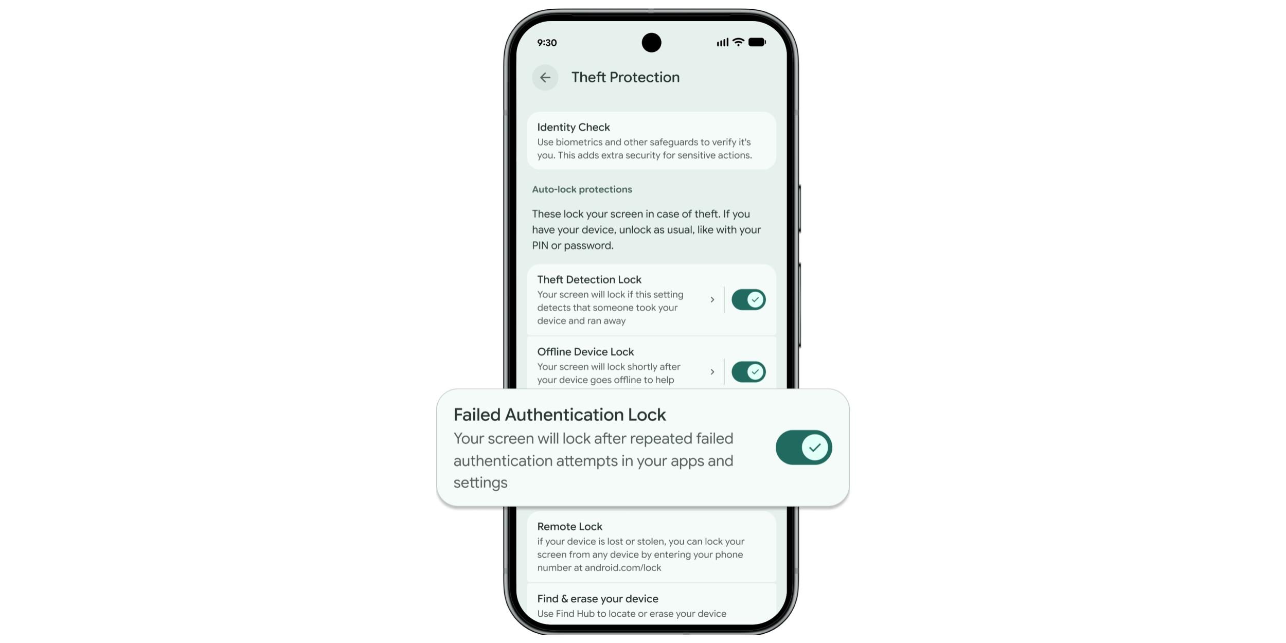 Android добавил функцию «Блокировка после неудачной аутентификации» и усилил блокировку при неправильном вводе пароля