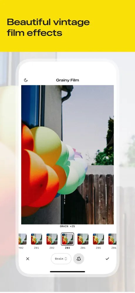 لقطة شاشة لواجهة Snapseed الجديدة تعرض أدوات التعديل