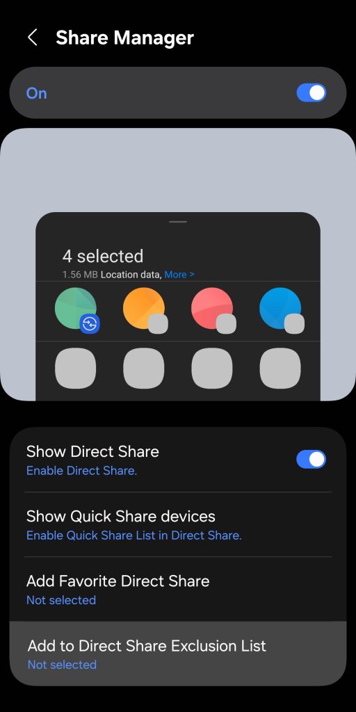 لقطة شاشة لخيارات تخصيص شاشة الغلاف