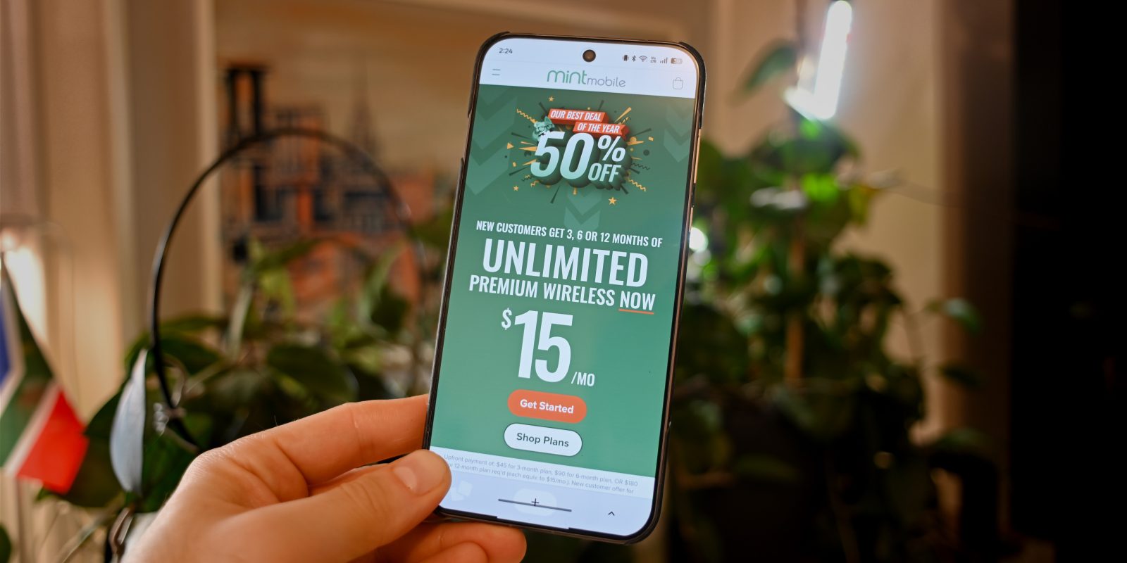 Mint Mobile’s Unlimited plan is just $15/mo for a full year