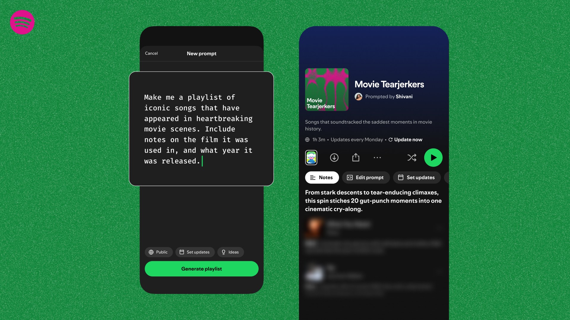 Spotify Example Spotify rolling out 'Prompted Playlists' – how to use it