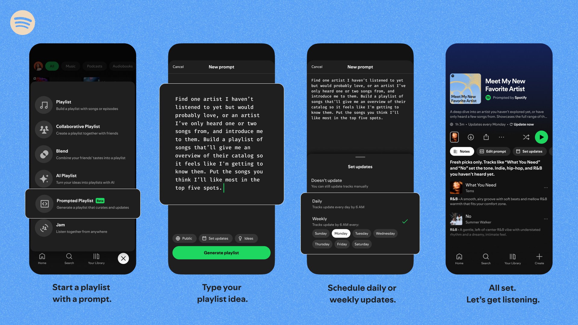 Spotify Example Spotify rolling out 'Prompted Playlists' – how to use it