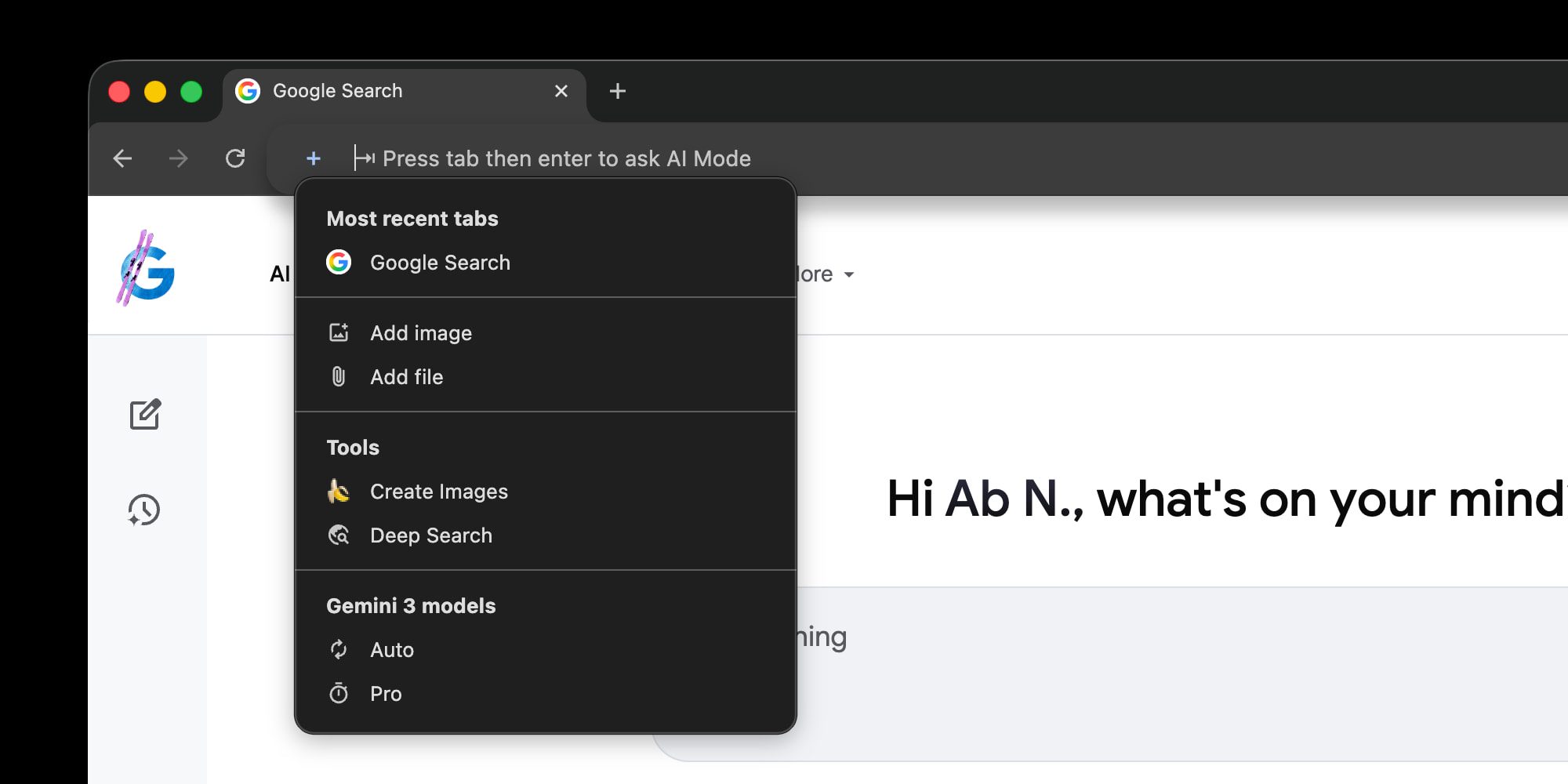 Google добавил полнофункциональный вводный блок ИИ-режима в адресную строку Chrome