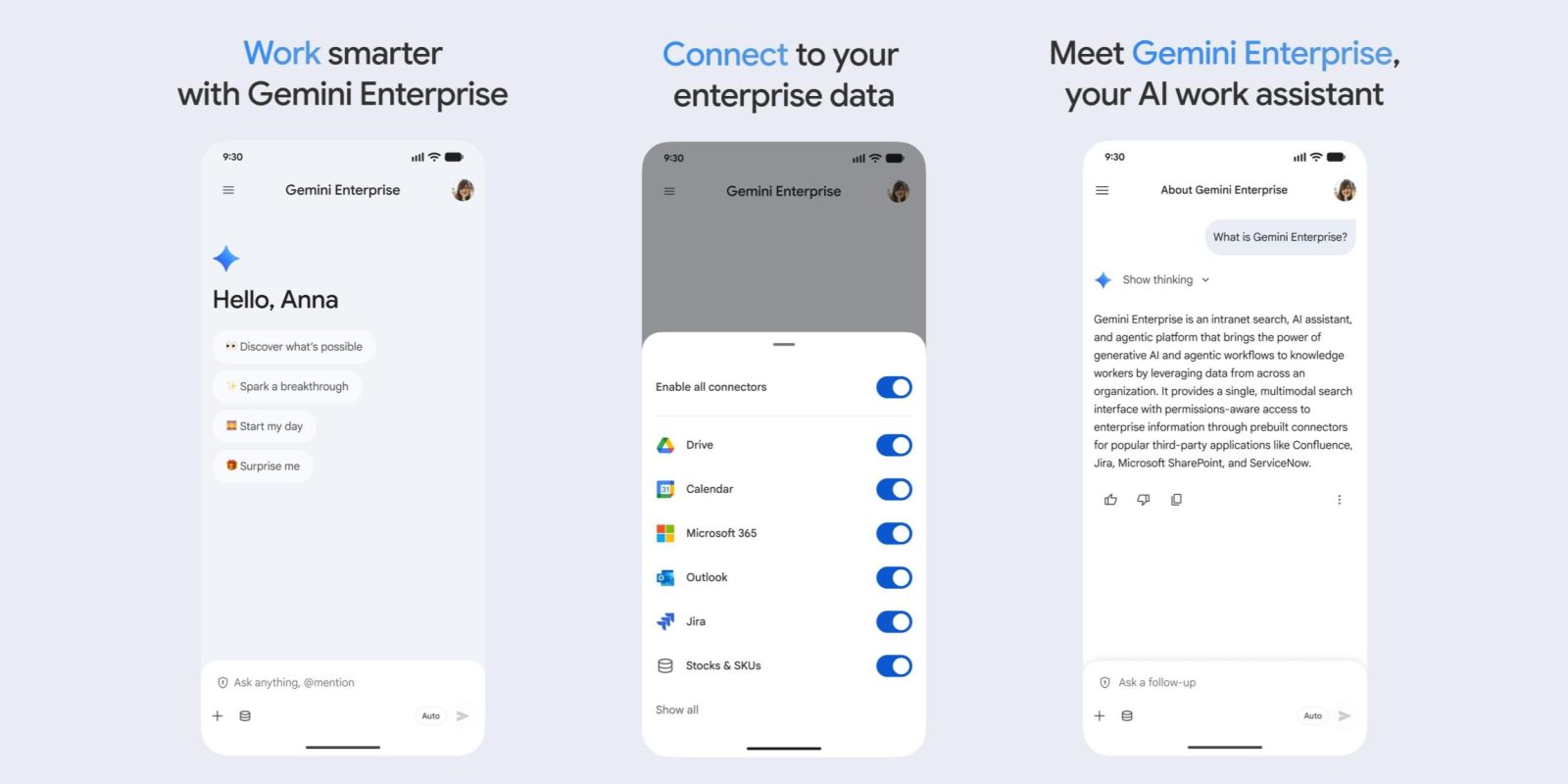 جوجل تطلق تطبيق Gemini Enterprise وتدمج Chat بـ Workspace