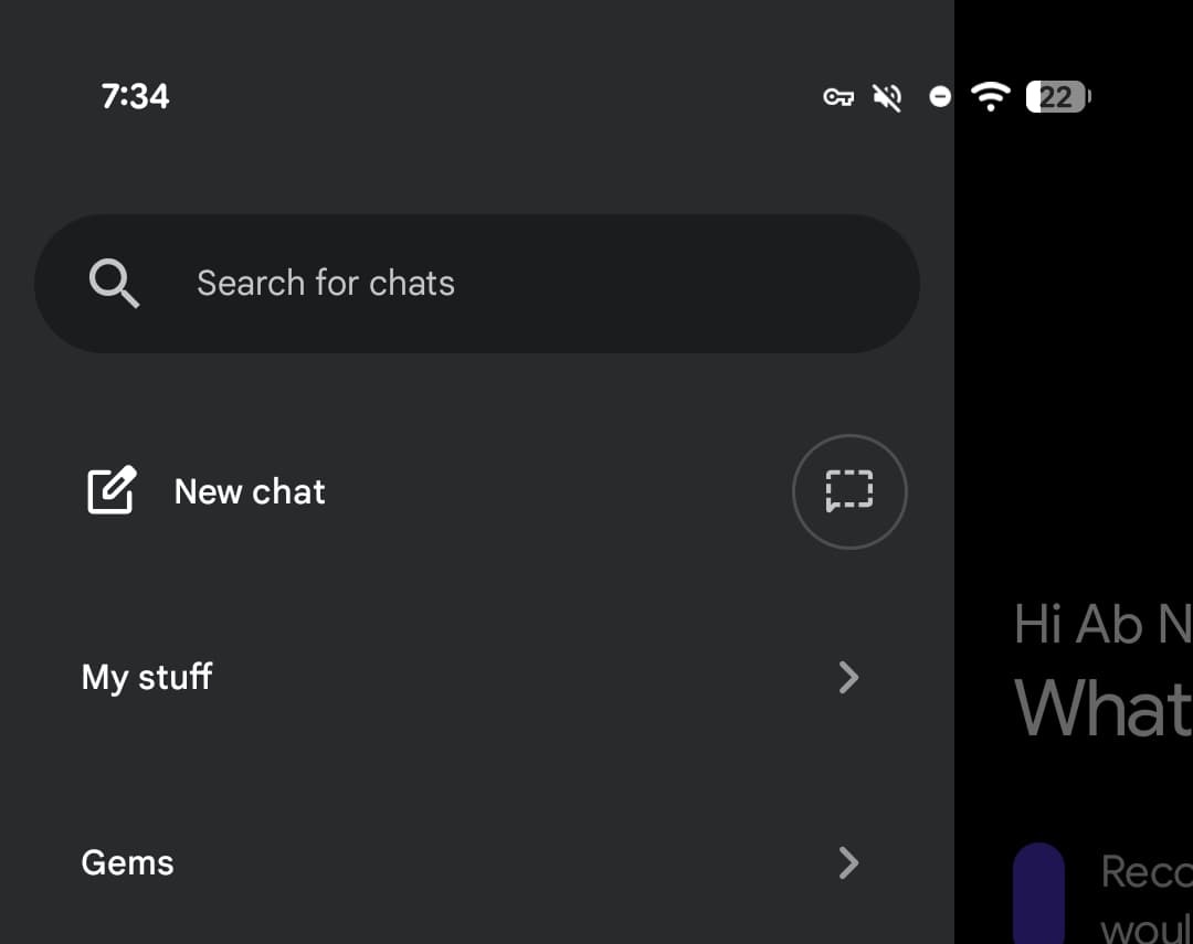 Gemini My Stuff Android