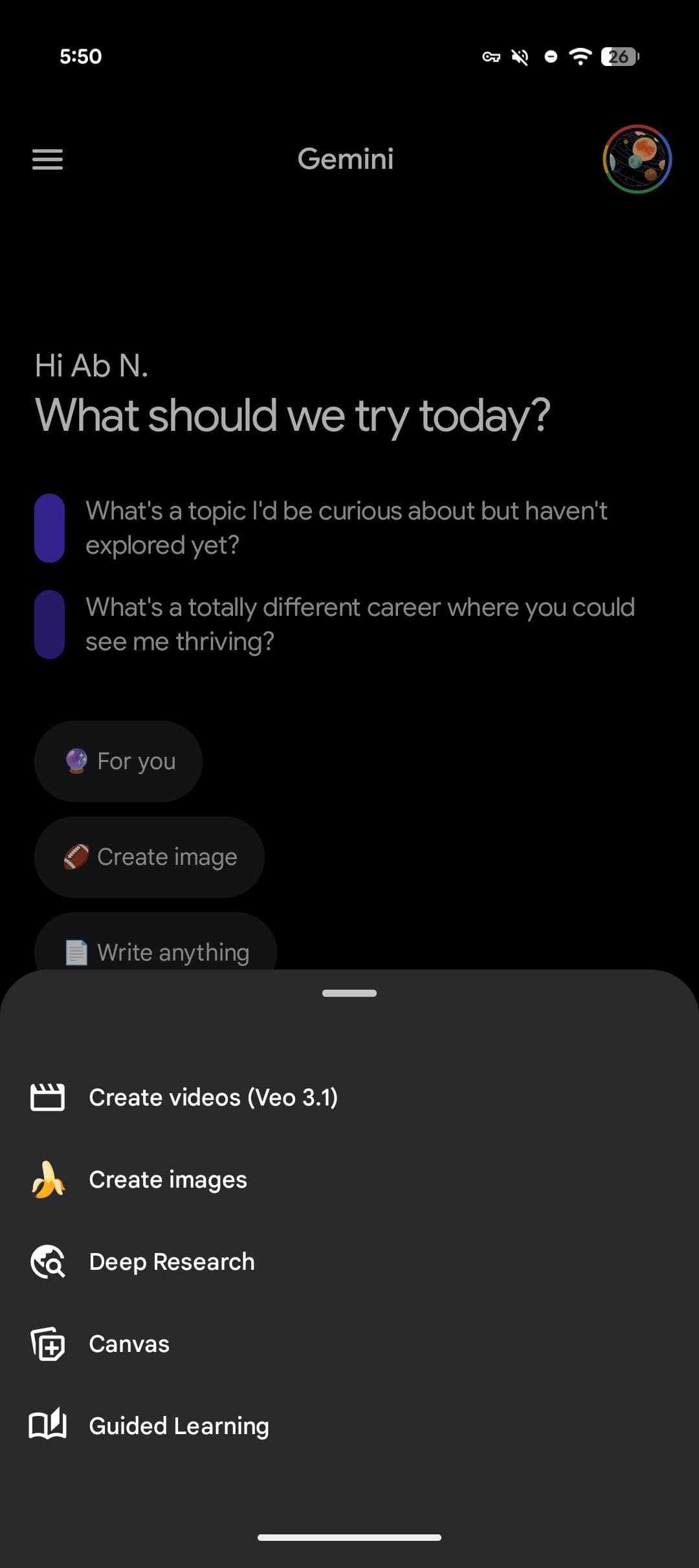 Gemini Tools Menu Comparison
