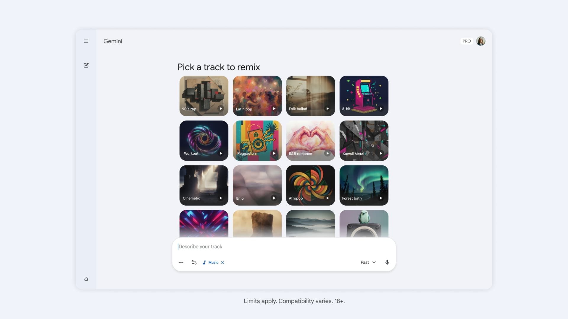 Приложение Gemini предоставляет доступ к генерации музыки с помощью Lyria 3 для всех