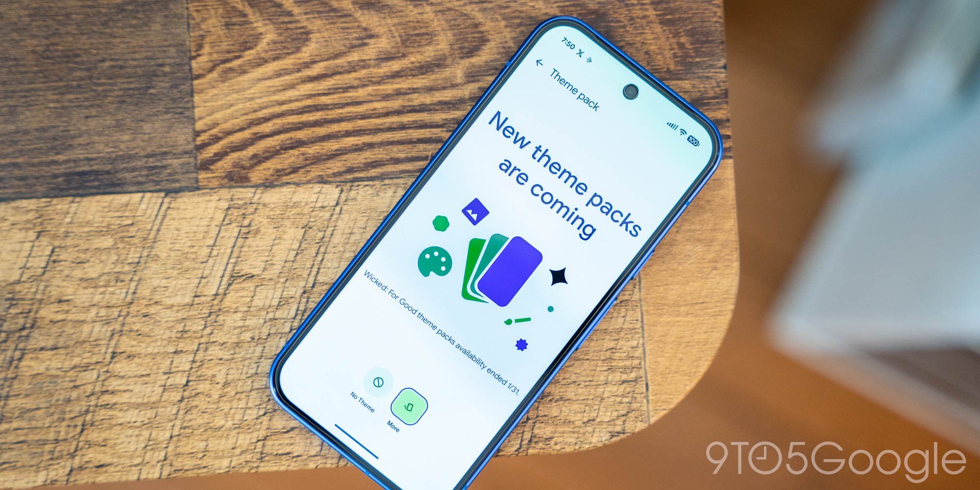 Google Pixel дразнит «новыми наборами тем», так как тема «Wicked» завершается