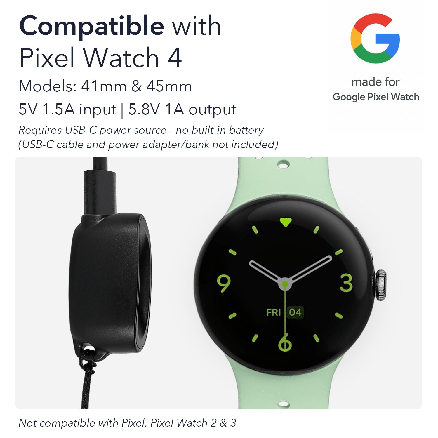 Pixel Watch 4 gets a handy USB-C charger for travel, starts at $9 ...