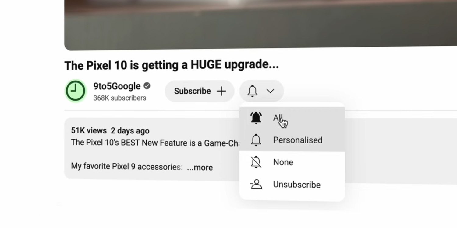YouTube тестирует функцию, которая может не отправлять уведомления о канале, даже если вы выбрали «все»